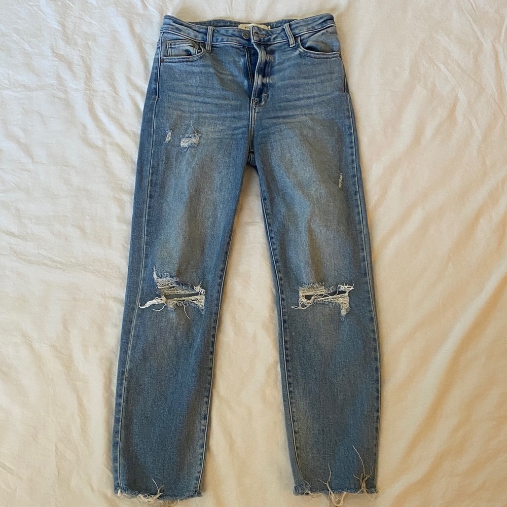 Distressed Blue Women's Hidden Jeans